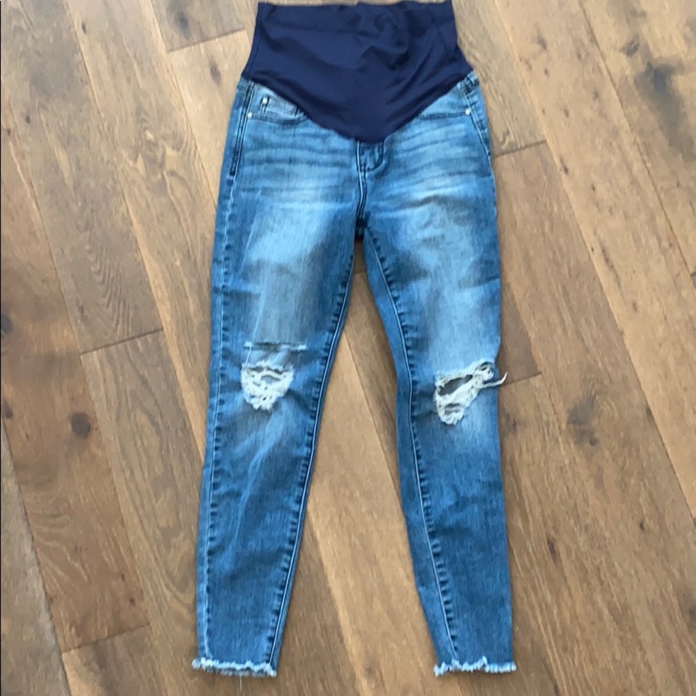 Pinkblush Maternity Distressed Jean
